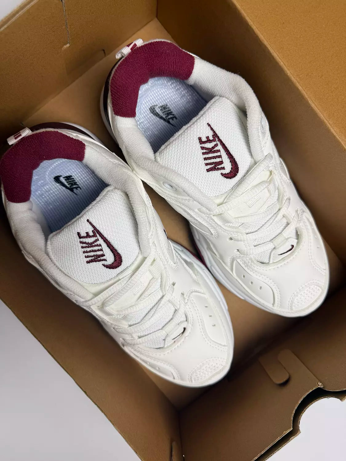 Nike M2k Techno in Cherry Red