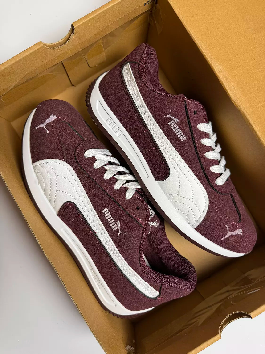 Custom Puma SpeedCat in Burgundy