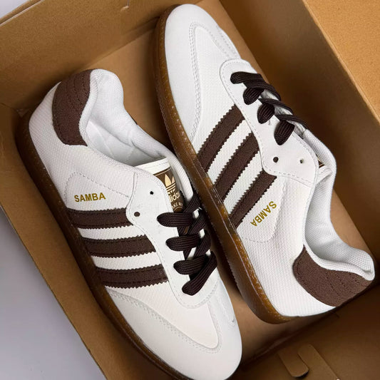 Adidas Samba in Whits&Brown