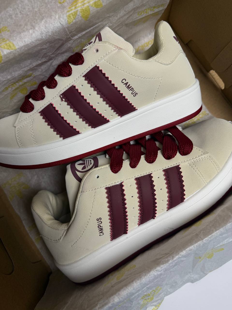 Adidas Campus Beige'nRed